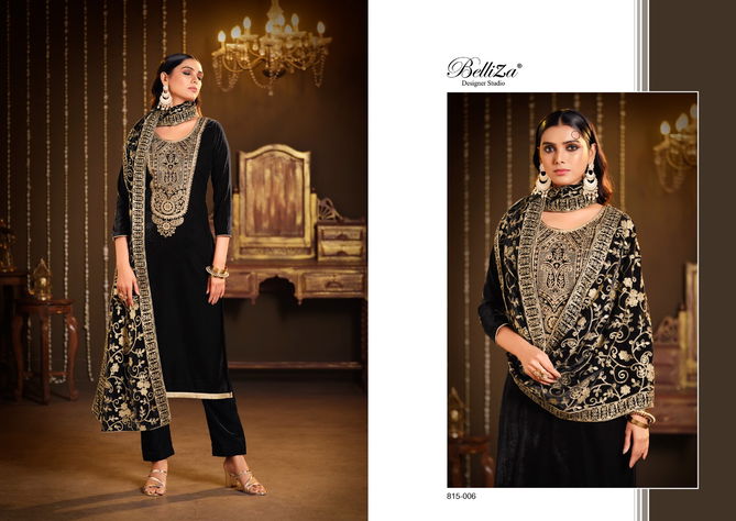 Kohinoor By Belliza Heavy Velvet Dress Material Catalog